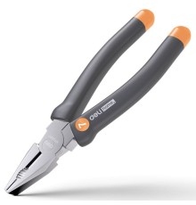 Комбинированные плоскогубцы "Home Series Gray" Deli HT2007C  180мм, эксклюзивный дизайн, рукоятка из высококачественного софттач пластика