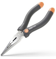 Удлиненные плоскогубцы "Home Series Gray" Deli HT2106C  160мм, эксклюзивный дизайн, рукоятка из высококачественного софттач пластика