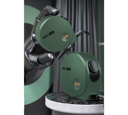 Измерительный и разметочный инструмент Deli Рулетка Home Series Green HT8316L 3м х 16мм, эксклюзивный дизайн, корпус - высококачественный софттач пластик Измерительный и разметочный инструмент Deli Рулетка Home Series Green HT8316L 3м х 16мм, эксклюзивный дизайн, корпус - высококачественный софттач пластик