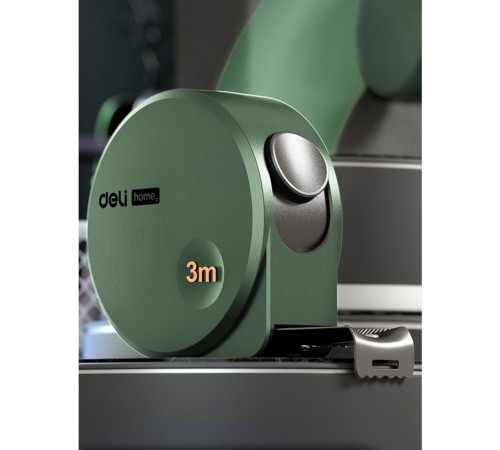 Измерительный и разметочный инструмент Deli Рулетка Home Series Green HT8316L 3м х 16мм, эксклюзивный дизайн, корпус - высококачественный софттач пластик Измерительный и разметочный инструмент Deli Рулетка Home Series Green HT8316L 3м х 16мм, эксклюзивный дизайн, корпус - высококачественный софттач пластик