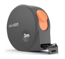 Измерительный и разметочный инструмент Deli Рулетка Home Series Gray HT8316C 3м х 16мм, эксклюзивный дизайн, корпус - высококачественный софттач пластик