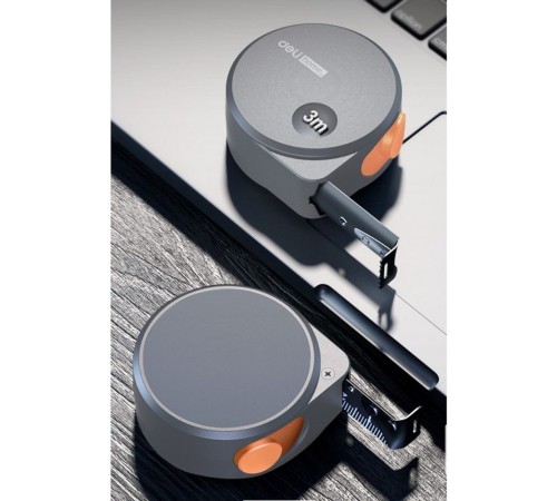 Измерительный и разметочный инструмент Deli Рулетка Home Series Gray HT8316C 3м х 16мм, эксклюзивный дизайн, корпус - высококачественный софттач пластик Измерительный и разметочный инструмент Deli Рулетка Home Series Gray HT8316C 3м х 16мм, эксклюзивный дизайн, корпус - высококачественный софттач пластик