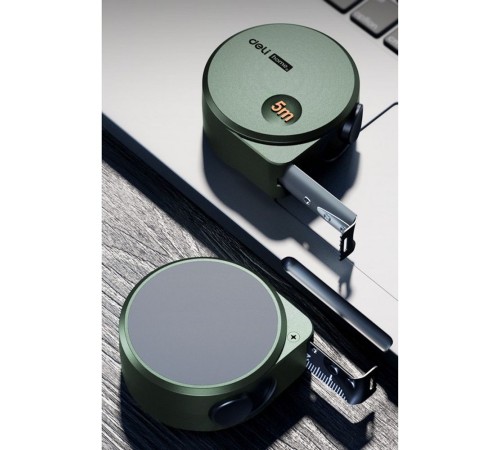 Измерительный и разметочный инструмент Deli Рулетка Home Series Green HT8519L 5м х 19мм, эксклюзивный дизайн, корпус - высококачественный софттач пластик Измерительный и разметочный инструмент Deli Рулетка Home Series Green HT8519L 5м х 19мм, эксклюзивный дизайн, корпус - высококачественный софттач пластик
