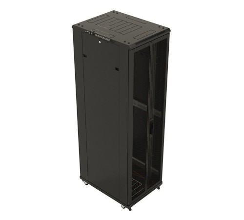 Шкаф серверный Hyperline (TTB-4281-DD-RAL9004) напольный 42U 800x1000мм пер.дв.перфор.2ств. задн.дв.перфор.2-хст. 2 бок.пан. 800кг черный 910мм IP20 сталь Шкаф серверный Hyperline (TTB-4281-DD-RAL9004) напольный 42U 800x1000мм пер.дв.перфор.2ств. задн.дв.перфор.2-хст. 2 бок.пан. 800кг черный 910мм IP20 сталь