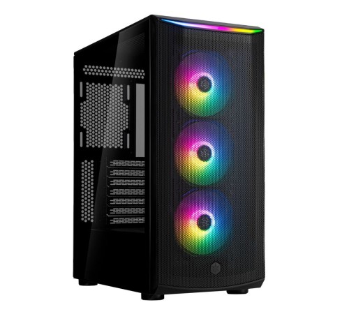 G41FA512ZBG0020 High airflow ATX mid-tower chassis with dual radiator support and ARGB lighting High airflow ATX mid-tower chassis with dual radiator support and ARGB lighting