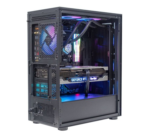 G41FA512ZBG0020 High airflow ATX mid-tower chassis with dual radiator support and ARGB lighting High airflow ATX mid-tower chassis with dual radiator support and ARGB lighting
