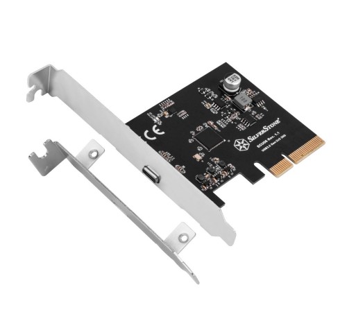 Контроллер Silverstone G56ECU060000010 SuperSpeed USB 20Gbps / USB-C 3.2 Gen 2x2 PCIe expansion card Контроллер Silverstone G56ECU060000010 SuperSpeed USB 20Gbps / USB-C 3.2 Gen 2x2 PCIe expansion card