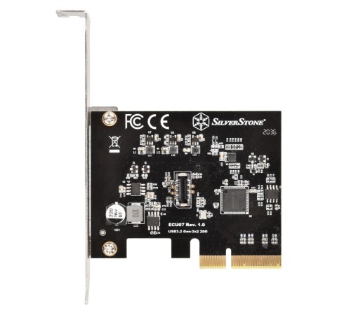 Контроллер Silverstone G56ECU070000010 SuperSpeed USB 20Gbps / internal USB-C Key-A 3.2 Gen 2x2 PCIe expansion card Контроллер Silverstone G56ECU070000010 SuperSpeed USB 20Gbps / internal USB-C Key-A 3.2 Gen 2x2 PCIe expansion card