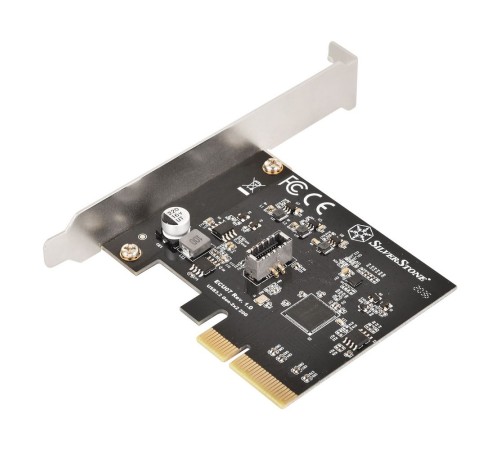Контроллер Silverstone G56ECU070000010 SuperSpeed USB 20Gbps / internal USB-C Key-A 3.2 Gen 2x2 PCIe expansion card Контроллер Silverstone G56ECU070000010 SuperSpeed USB 20Gbps / internal USB-C Key-A 3.2 Gen 2x2 PCIe expansion card