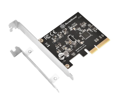Контроллер Silverstone G56ECU070000010 SuperSpeed USB 20Gbps / internal USB-C Key-A 3.2 Gen 2x2 PCIe expansion card Контроллер Silverstone G56ECU070000010 SuperSpeed USB 20Gbps / internal USB-C Key-A 3.2 Gen 2x2 PCIe expansion card