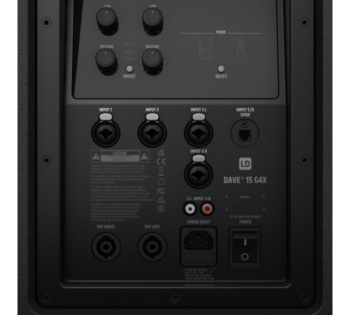 Компактный активный комплект PA-системы LD Systems DAVE 15 G4X