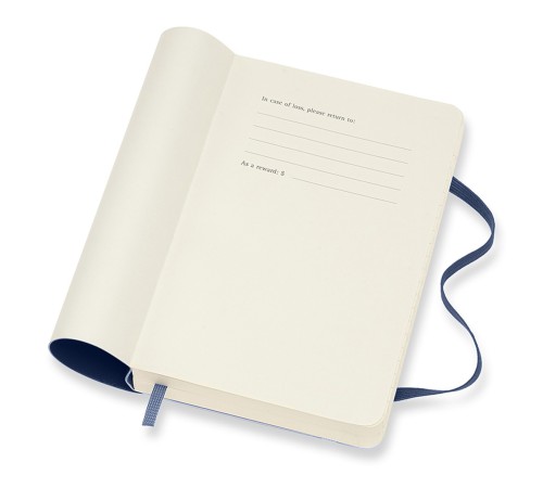 Ежедневник Moleskine CLASSIC SOFT Pocket 90x140мм 400стр. мягкая обложка синий сапфир