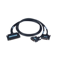 Кабель Advantech PCL-10251-2E Кабель интерфейсный SCSI-100 to 2*SCSI-50 Shielded Cable, 2m, P.V.C. jacket 100-Pin to two 50-Pin SCSI Cable, Half pitch 100 pin: Male gold flash contacts, black insulator, 25 twist pairs tinned and strand copper wire with dr