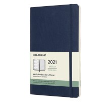 Еженедельник Moleskine CLASSIC SOFT WKNT Large 130х210мм 144стр. мягкая обложка синий сапфир