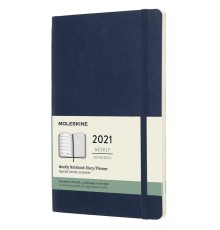 Еженедельник Moleskine CLASSIC SOFT WKNT Large 130х210мм 144стр. мягкая обложка синий сапфир