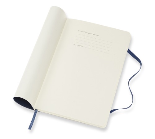 Еженедельник Moleskine CLASSIC SOFT WKNT Large 130х210мм 144стр. мягкая обложка синий сапфир