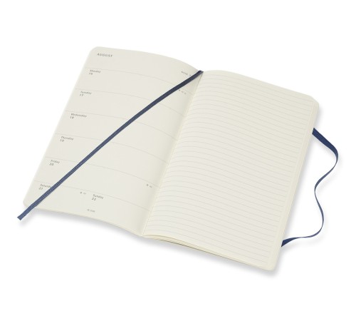 Еженедельник Moleskine CLASSIC SOFT WKNT Large 130х210мм 144стр. мягкая обложка синий сапфир