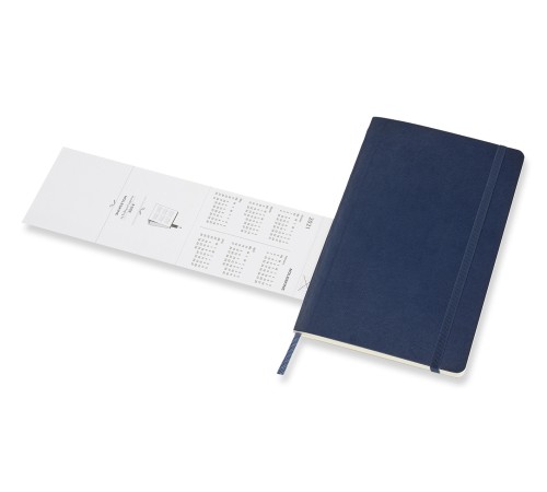 Еженедельник Moleskine CLASSIC SOFT WKNT Large 130х210мм 144стр. мягкая обложка синий сапфир