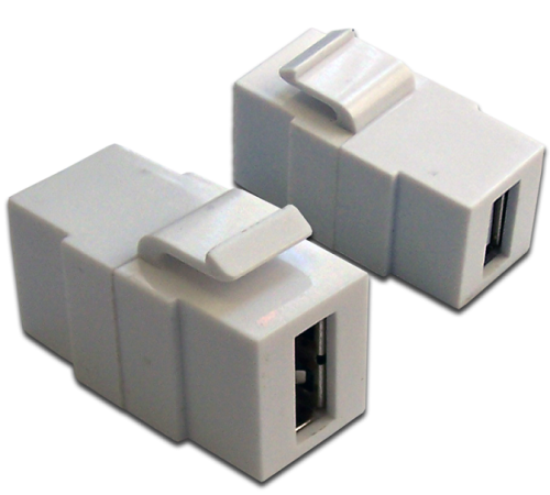 Модуль Lanmaster LAN-OK-USB20-AA/V-WH (упак.:1шт) 1м белый