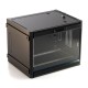 Шкаф серверный Hyperline (TWB-FC-1266-GP-RAL9004) настенный 12U 600x600мм пер.дв.стекл 60кг черный IP20 сталь