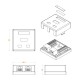 Розетка Hyperline SB1-2-8P8C-C5E-WHRJ45 2 кат.5E UTP бел. (упак.:1шт)