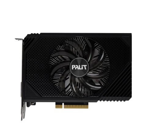 Видеокарта Palit PCI-E 4.0 PA-RTX3050 STORMX NVIDIA GeForce RTX 3050 8192Mb 128 GDDR6 1552/14000 HDMIx1 DPx3 HDCP Ret Видеокарта Palit PCI-E 4.0 PA-RTX3050 STORMX NVIDIA GeForce RTX 3050 8192Mb 128 GDDR6 1552/14000 HDMIx1 DPx3 HDCP Ret