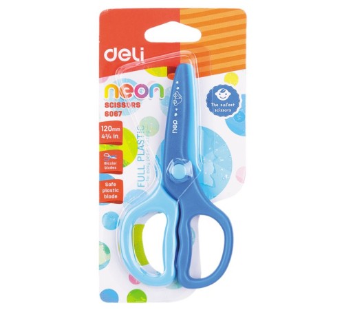 Ножницы Deli E6067 школьные 120мм пластик ассорти Ножницы Deli E6067 школьные 120мм пластик ассорти