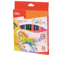 Карандаши цветные Deli ColoRun EC00320 тополь 24цв. коробка/европод.