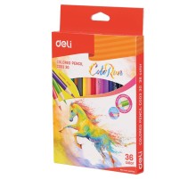 Карандаши цветные Deli ColoRun EC00330 тополь 36цв. коробка/европод.