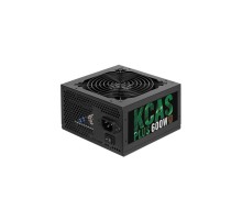 Блок питания Aerocool ATX 600W KCAS PLUS 600 80+ bronze (24+4+4pin) APFC 120mm fan 7xSATA RTL
