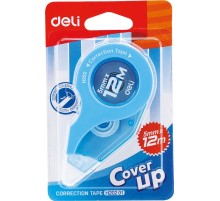 Лента коррект. Deli Cover UP EH20201 12мx5мм белый блистер