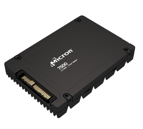 Твердотельный накопитель Micron 7500 PRO 15.36TB NVMe U.3 (15mm) PCIe NVMe Gen4 1x4 (v2.0b) R7000/W5900MB/s 3D TLC MTTF 2М 1100K/250K IOPS 28032TBW SSD Enterprise Solid State Drive, 1 year, OEM