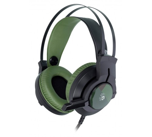Наушники с микрофоном A4Tech Bloody J450 черный/зеленый 1.8м мониторные оголовье (J450) Наушники с микрофоном A4Tech Bloody J450 черный/зеленый 1.8м мониторные оголовье (J450)