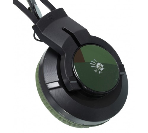 Наушники с микрофоном A4Tech Bloody J450 черный/зеленый 1.8м мониторные оголовье (J450) Наушники с микрофоном A4Tech Bloody J450 черный/зеленый 1.8м мониторные оголовье (J450)