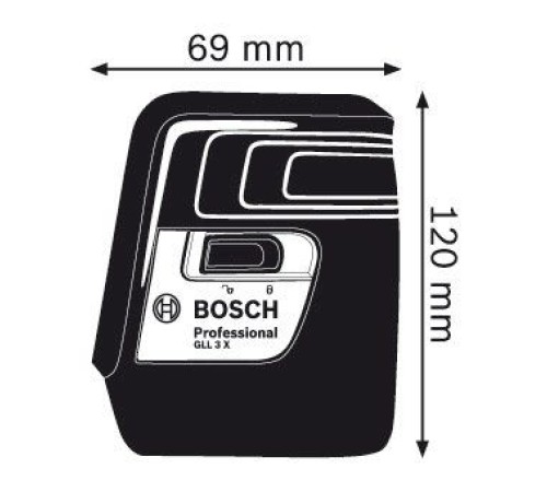 Лазерный нивелир Bosch GLL 3 X Professional