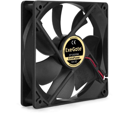 Вентилятор ExeGate ExtraPower EP12025SM (EX283395RUS) 120x120x25 мм, Sleeve bearing (подшипник скольжения), Molex, 1800RPM, 25dBA
