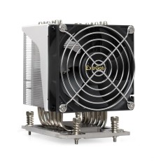 Кулер ExeGate ESNK-P0064AP4.PWM.4U.SP3.Cu (Al+Cu, 4U, 6 тепл. трубок, LGA SP3, TDP 280W, PWM, 1900-3800RPM, 2 ball bearing, 4pin, 44db, 730г, на винтах, с термопастой, Retail box)