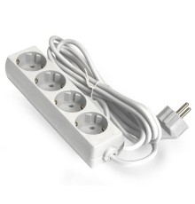 Exegate EX285812RUS Удлинитель ExeGate ECE-4-1.8W (4 евророзетки с заземлением, 1.8м, белый)