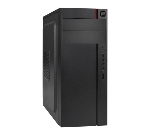Корпус Miditower ExeGate AA-440-AA400 (ATX, AA400 8 см, 2*USB, аудио, черный)