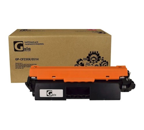 GalaPrint GP-CF230X/051Н (№30X) для принтеров HP LaserJet Pro M227/M227fdn/M227fdw/M227sdn/M203/M203dn/M203dw/Canon LBP-160/LBP-162/MF-260/MF-264/MF-267/MF-269 4100 копий