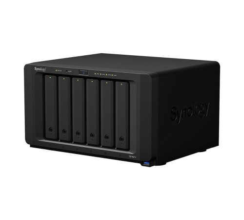 Система хранения данных Synology QC2,2GhzCPU/4GbDDR4(upto32)/RAID0,1,10,5,6/upto 6hot plug HDD SATA(3,5' or 2,5')(upto16 with 2xDX517)+2 M.2 slots 2280/3xUSB3.2/4GigE(+1Expslot)/iSCSI/2xIPcam(upto40)/1xPS/3YW (DS1621+)