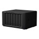 Система хранения данных Synology QC2,2GhzCPU/4GbDDR4(upto32)/RAID0,1,10,5,6/upto 6hot plug HDD SATA(3,5' or 2,5')(upto16 with 2xDX517)+2 M.2 slots 2280/3xUSB3.2/4GigE(+1Expslot)/iSCSI/2xIPcam(upto40)/1xPS/3YW (DS1621+)