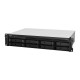 Система хранения данных Synology Rack 2U, QC2.2GHzCPU/4GbDDR4(upto32)/RAID0,1,5,6,10/upto 8 hot plug HDDs SATA(3,5'or2,5')(upto 12 with RX418)/2xUSB3.2/1eSATA/iSCSI/4xGbE(+1Expslot)/2xIPcam(upto 40)/norail repl RS1219+ (RS1221+)
