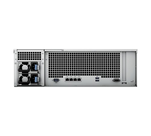 Система хранения данных Synology Rack 3U QC2,1GhzCPU/4Gb(upto 32)/RAID0,1,10,5,6/upto 16hot plug HDDs SATA(3,5' or 2,5')(upto 28 with RX1217)/2xUSB/4GE (1xExpslot)/iSCSI/2xIPcam(upto 40)/2xPS/no rail/3YW repl RS2818RP+ (RS2821RP+)