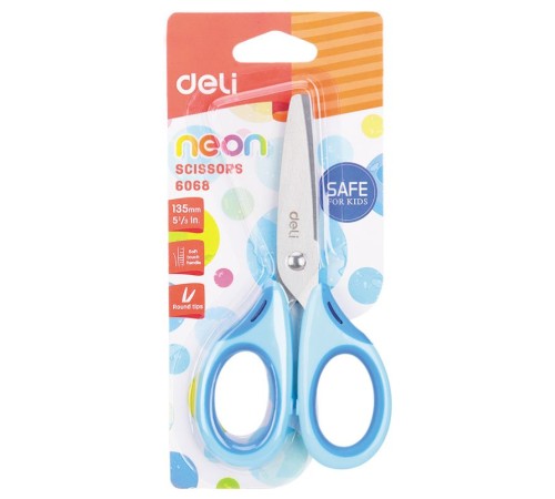 Ножницы Deli E6068 Neon универсальные 135мм сталь ассорти Ножницы Deli E6068 Neon универсальные 135мм сталь ассорти