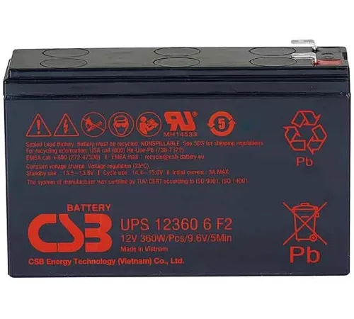 Батарея для ИБП CSB UPS12360 6 12В 7.5Ач