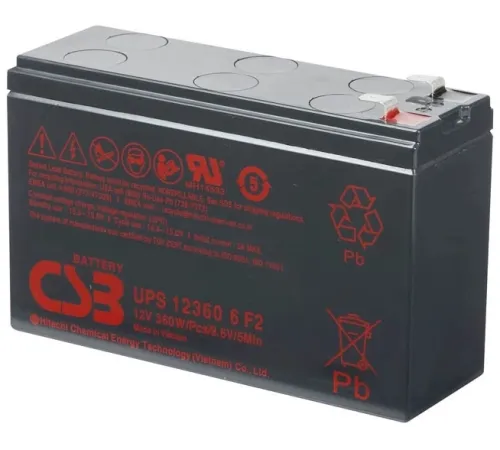 Батарея для ИБП CSB UPS12360 6 12В 7.5Ач