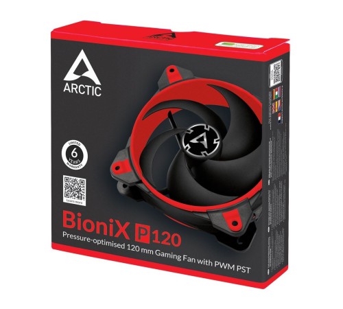 Вентилятор корпусной ARCTIC BioniX P120 (Red) PWM 200 - 2 100 RPM - retail (ACFAN00115A) Вентилятор корпусной ARCTIC BioniX P120 (Red) PWM 200 - 2 100 RPM - retail (ACFAN00115A)