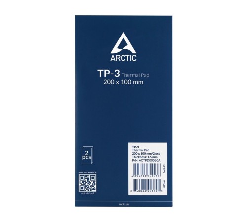 Термопрокладка Arctic Thermal pad  200x100mm, 1.5mm  - 2 Pack TP-3 (ACTPD00060A)