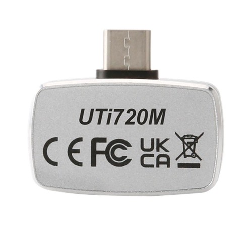 Тепловизоры и пирометры UNI-T Тепловизор для смартфона UTi720M , 256 * 192, -20C;200C, 25Гц, подключение к моб. устройствам USB-C